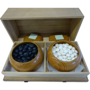 碁石セット 囲碁 那智黒182個 白蛤181個